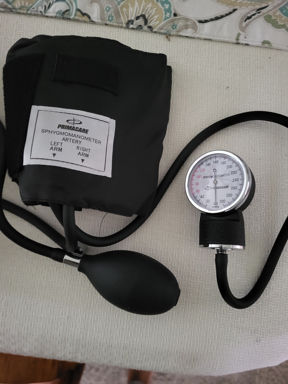 Black Sphygmomanometer Blood Pressure Monitor, Manual